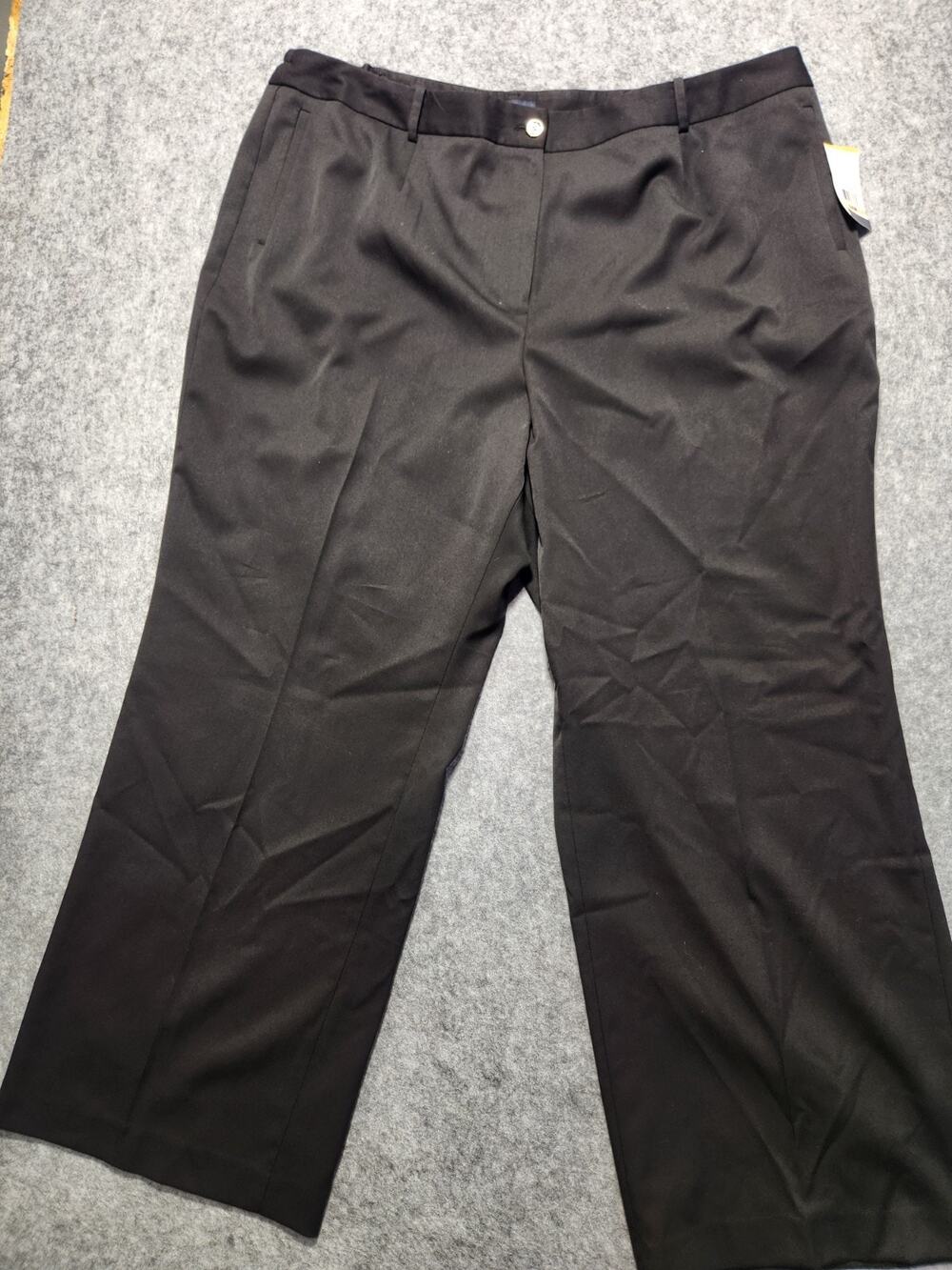 NWT Evan-Picone Woman Hyde Park Stretch Dress Pants Black Plus Size 24W Career